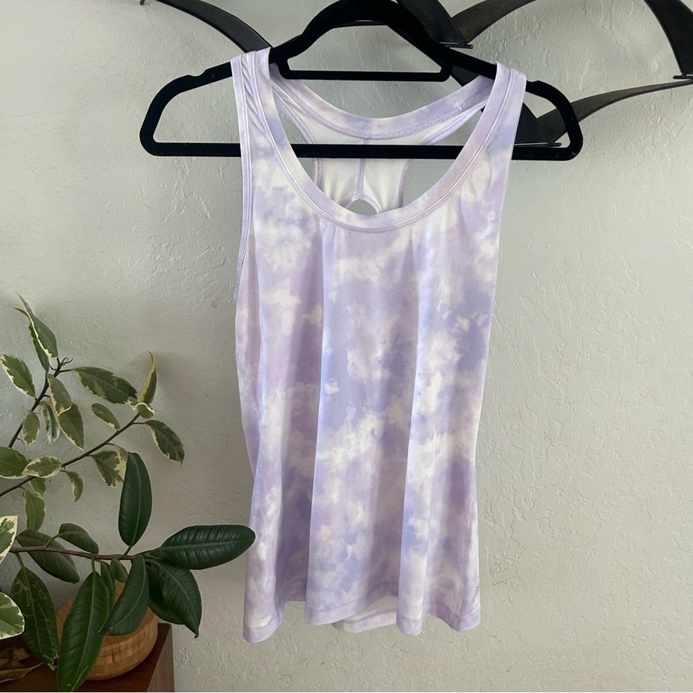 Lavender Tie-Dye Women's Tank Top